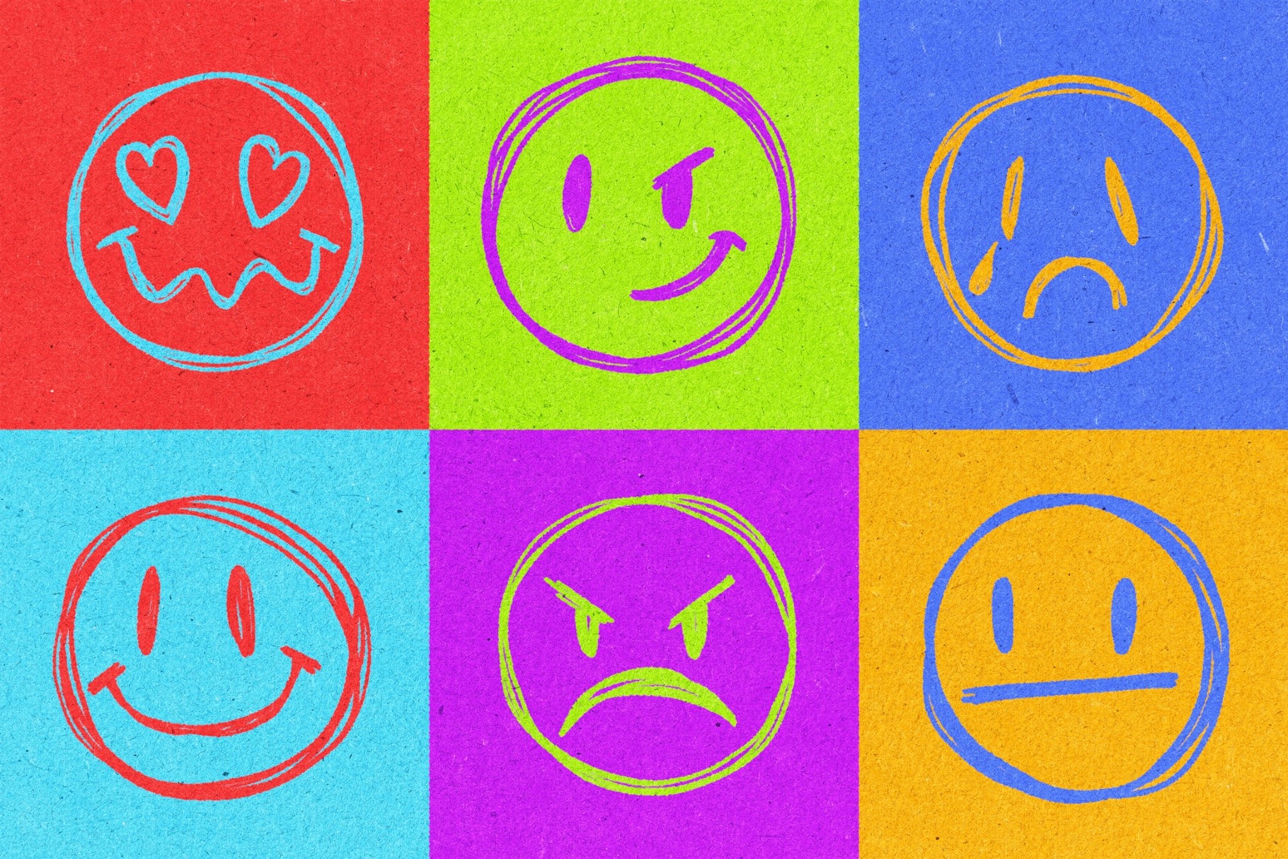 20 Smile Scribbles Pack