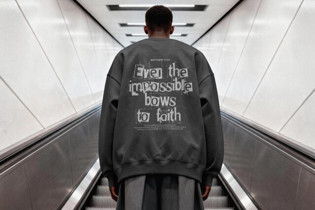 Urban Sweatshirt Mockup Back View