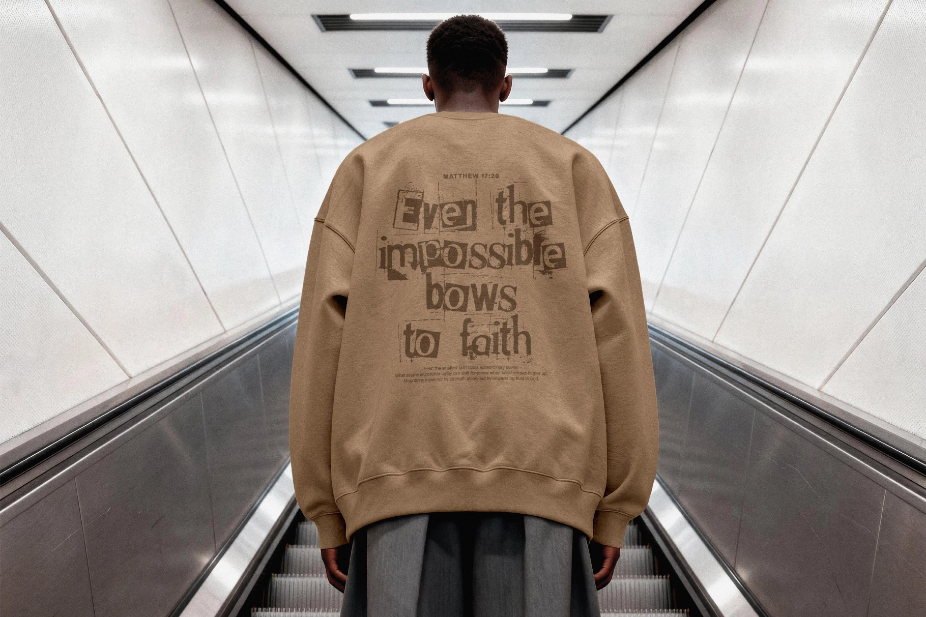 Urban Sweatshirt Mockup Back View
