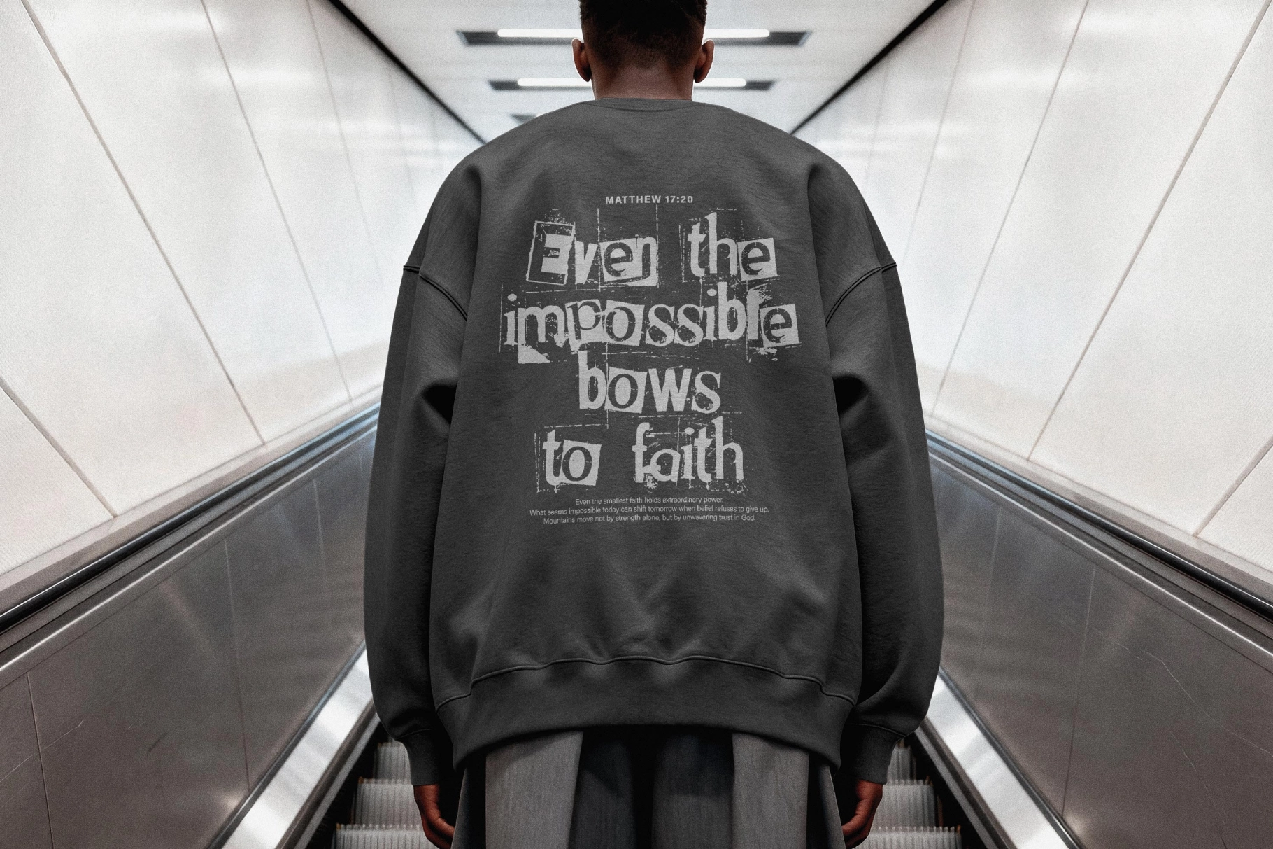 Urban Sweatshirt Mockup Back View
