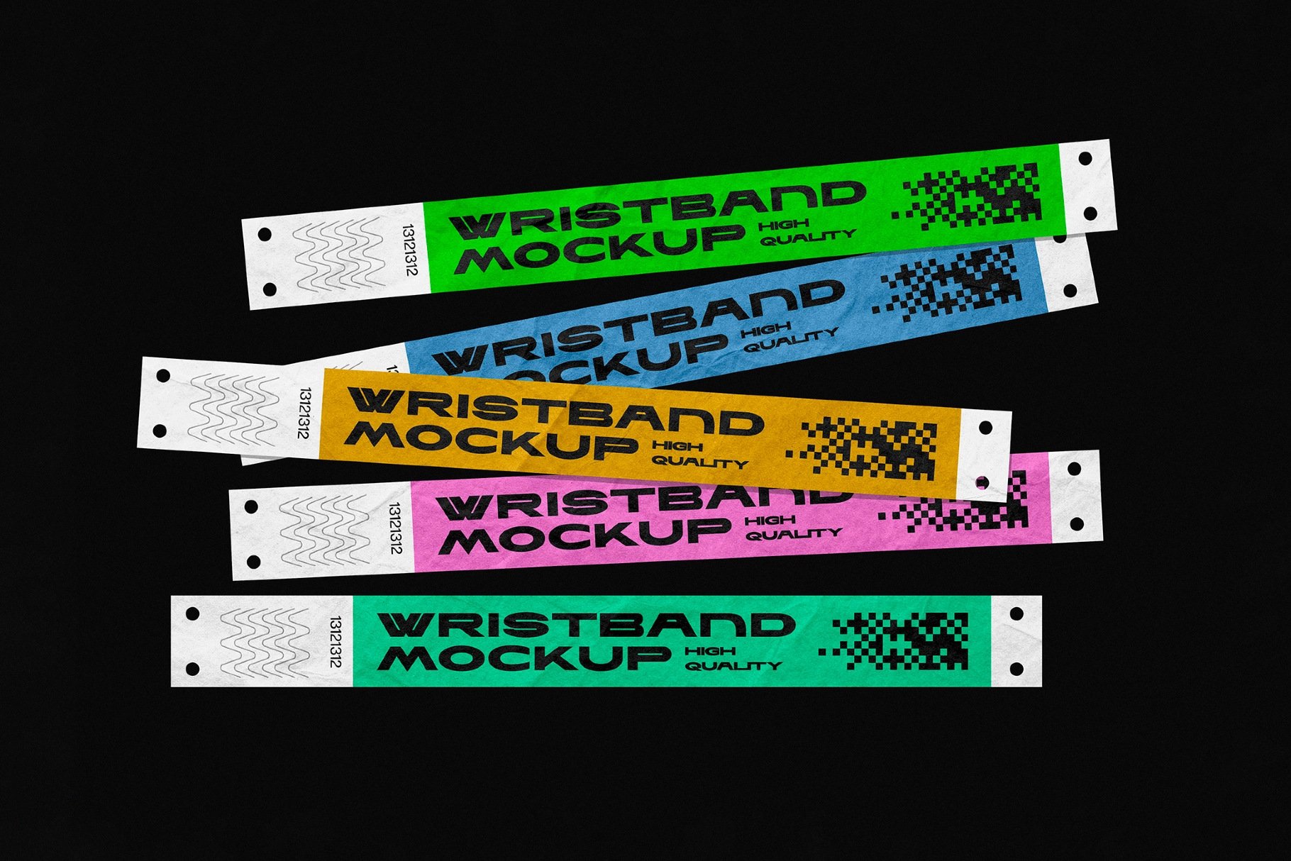 Event Wristband Mockups Bundle