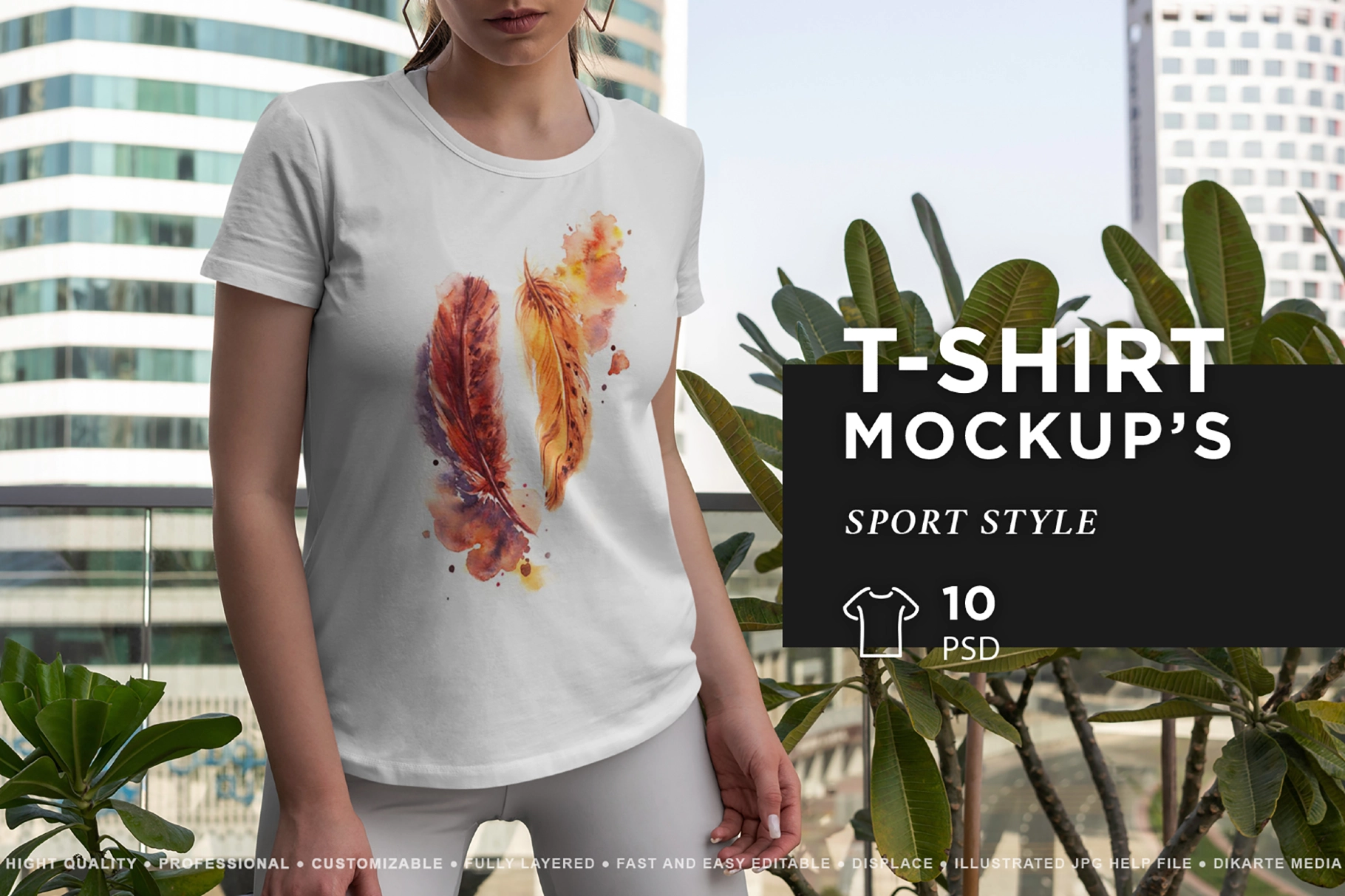 Women T-Shirt Mockup Set