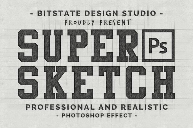 Super Sketch - Pencil Sketch Photoshop Effect