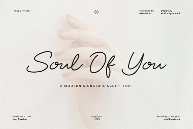 Soul Of You - Modern Signature Script Font