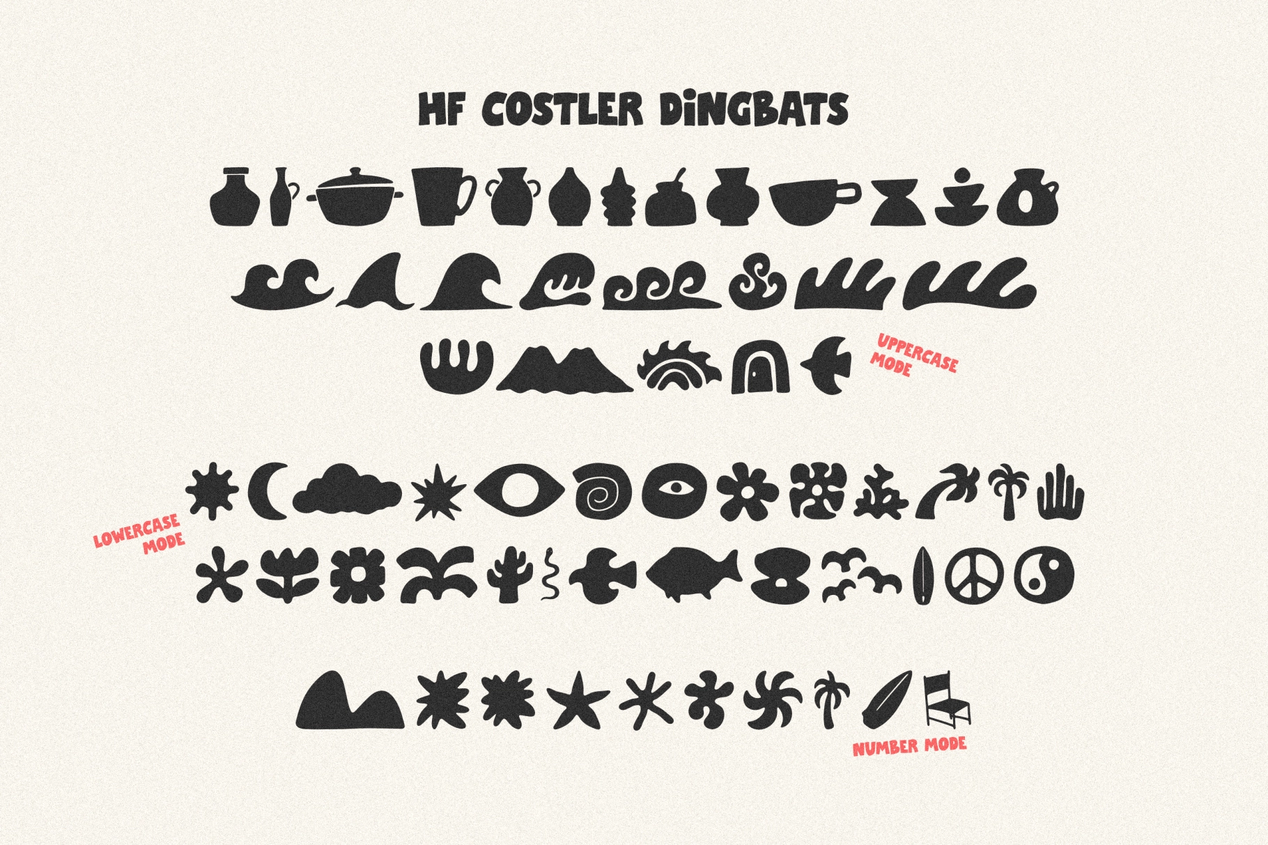 HF Costler - Hand Drawn Font Pack