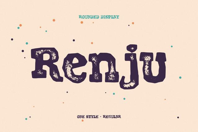 Renju Grunge-Style Font