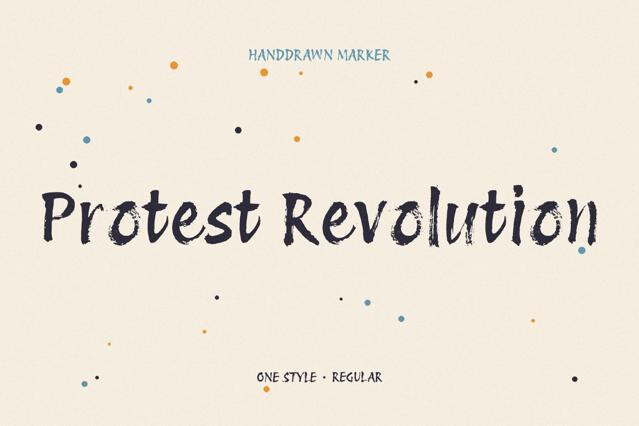 Protest Revolution - Grunge Brush Font