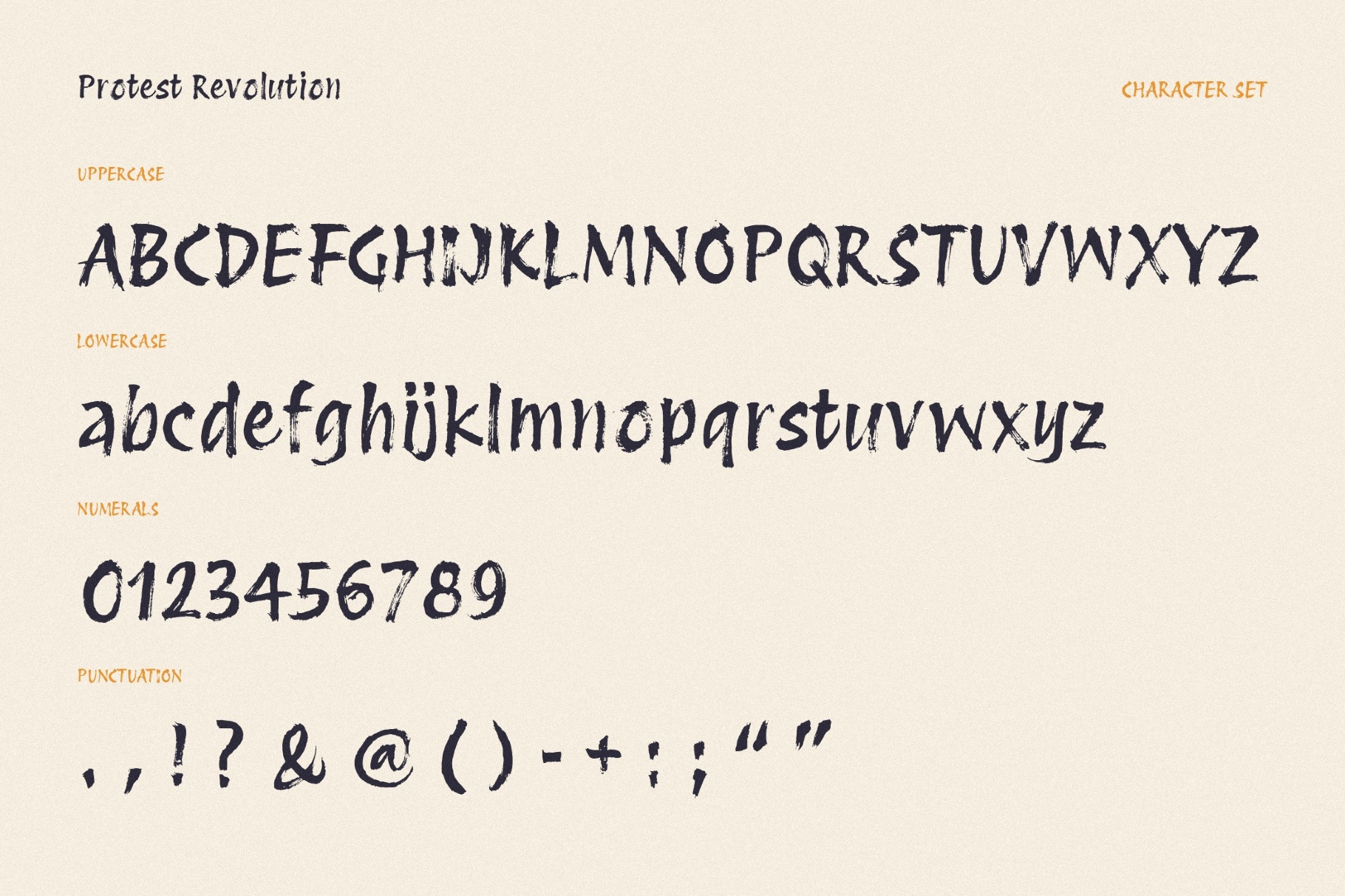Protest Revolution - Grunge Brush Font