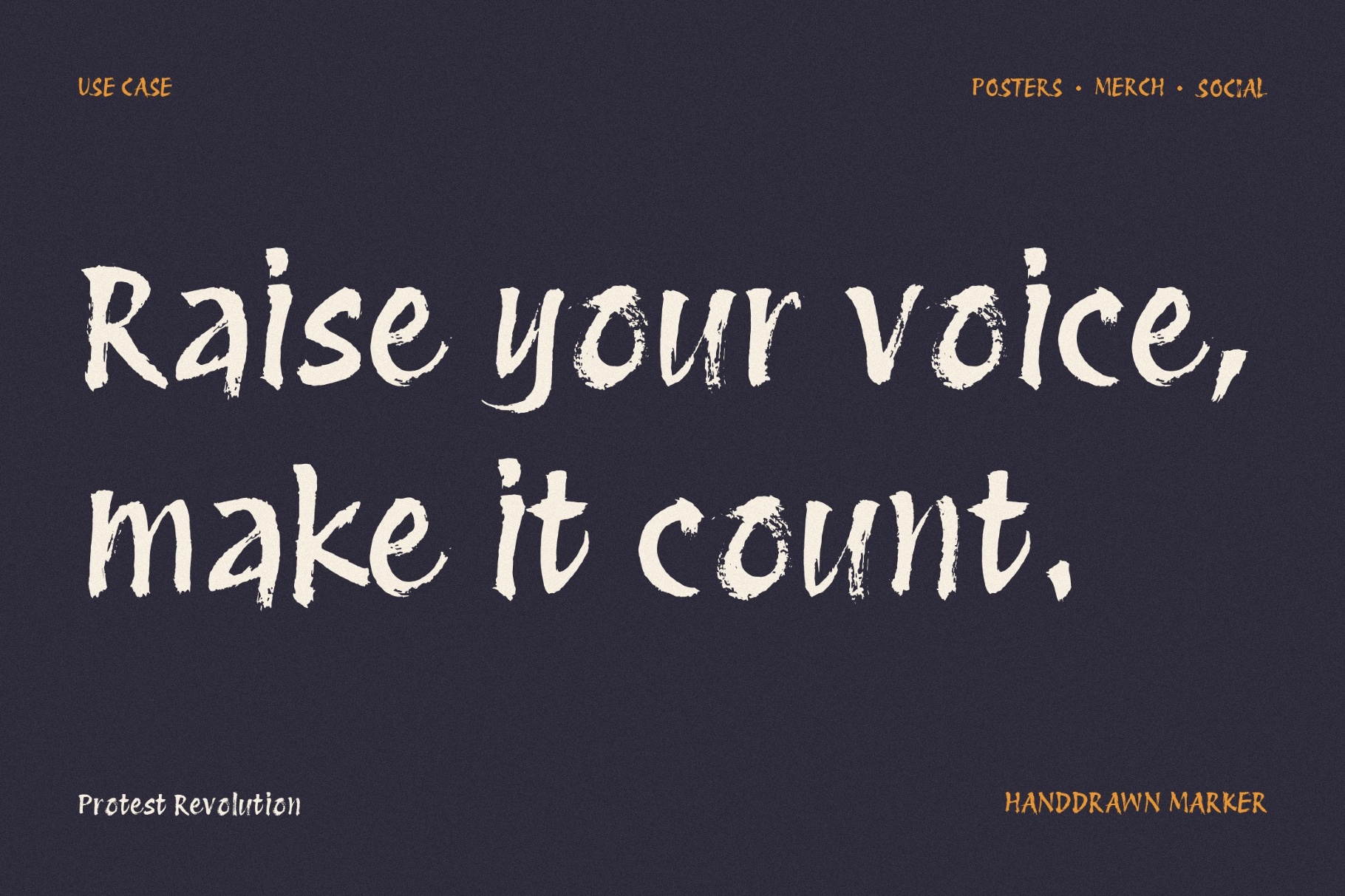 Protest Revolution - Grunge Brush Font