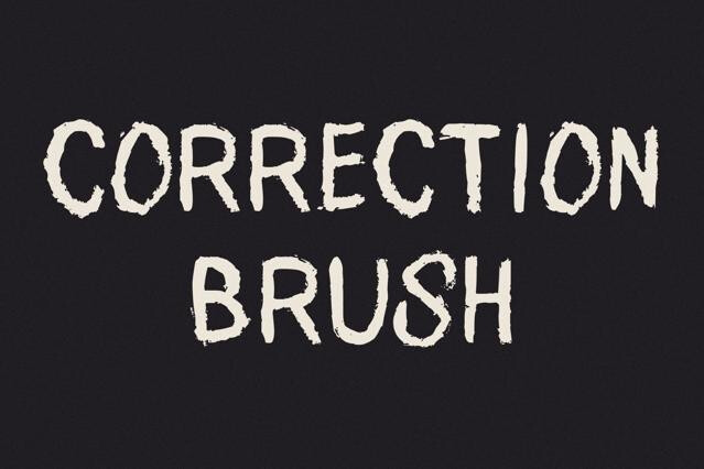 Correction Brush Font