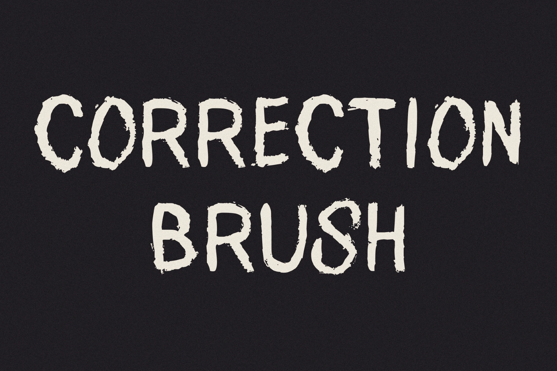 Correction Brush Font