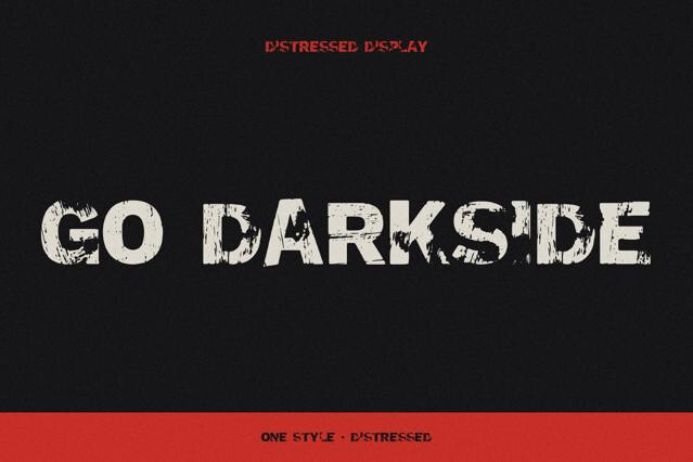GO Darkside - Grunge Punk Font