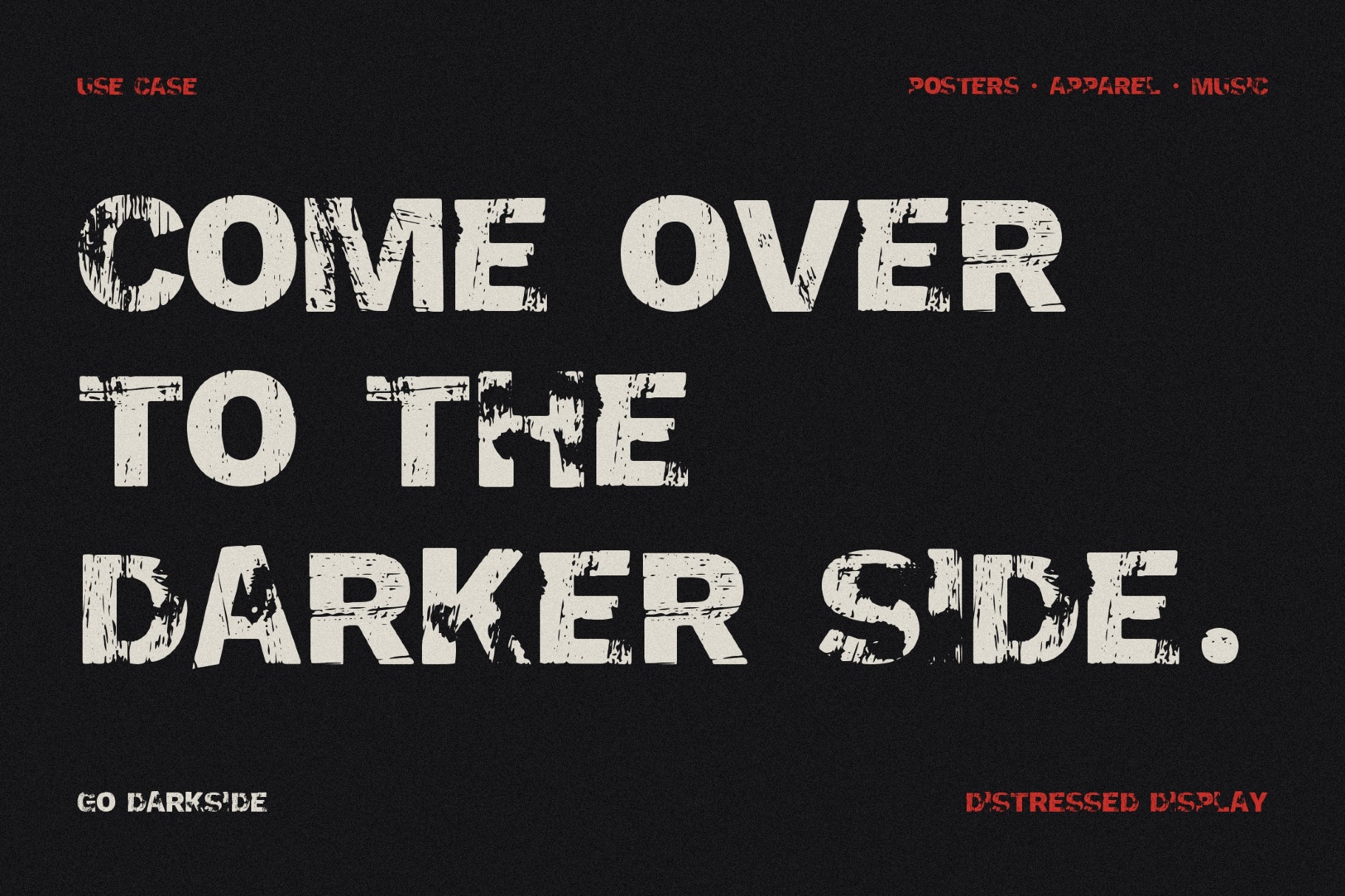 GO Darkside - Grunge Punk Font
