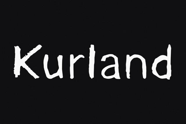 Kurland - Rough Brush Font