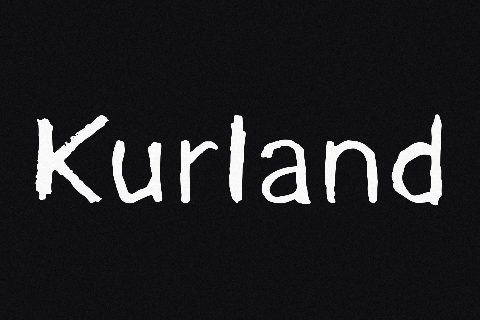 Kurland - Rough Brush Font