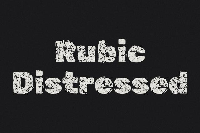 Rubic Distressed Font