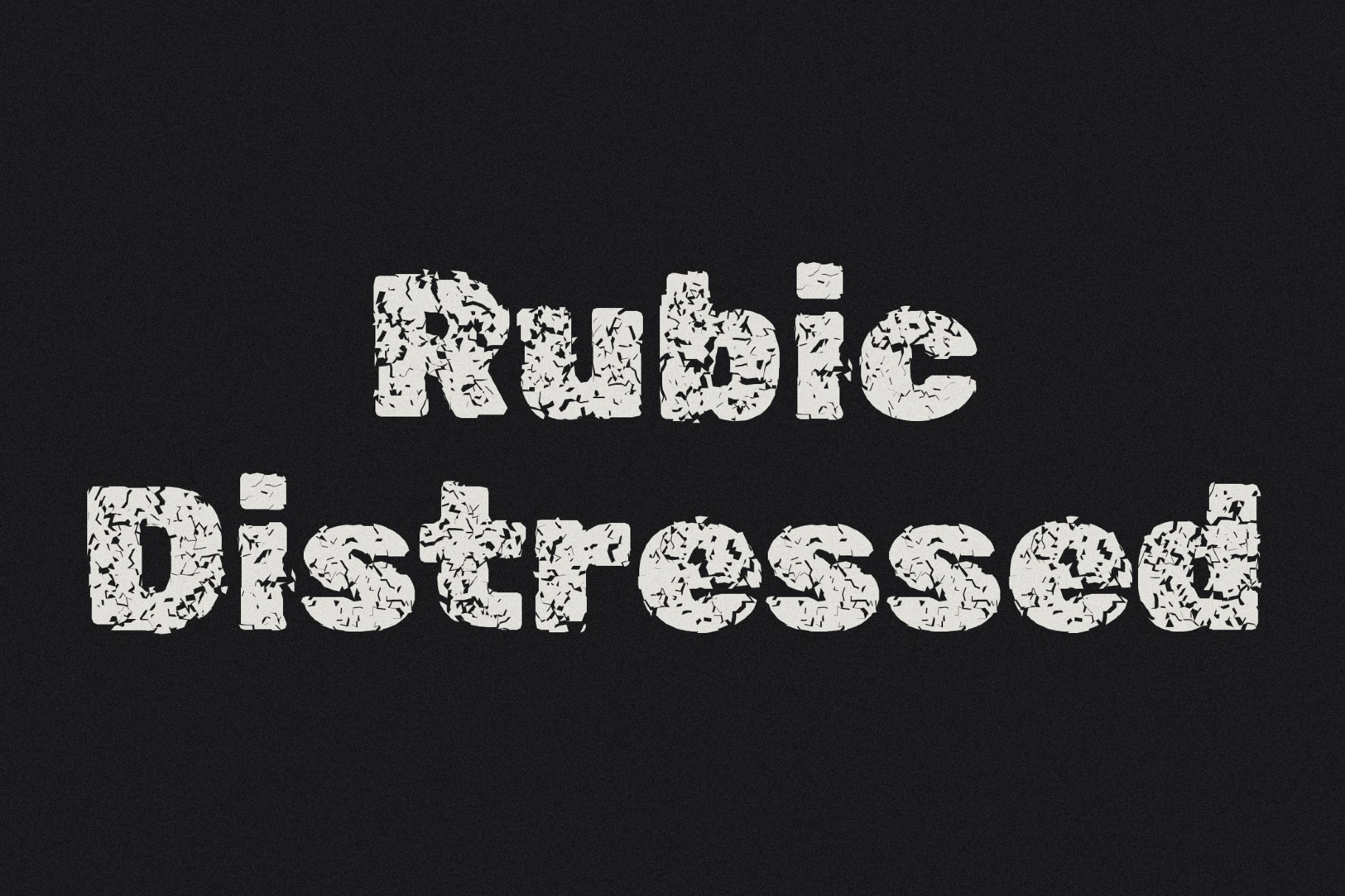 Rubic Distressed Font