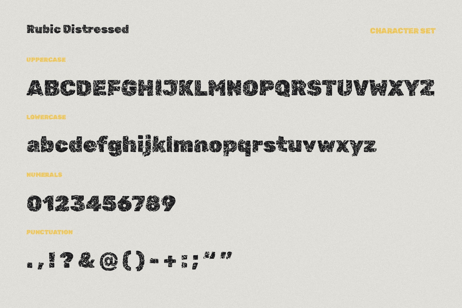 Rubic Distressed Font