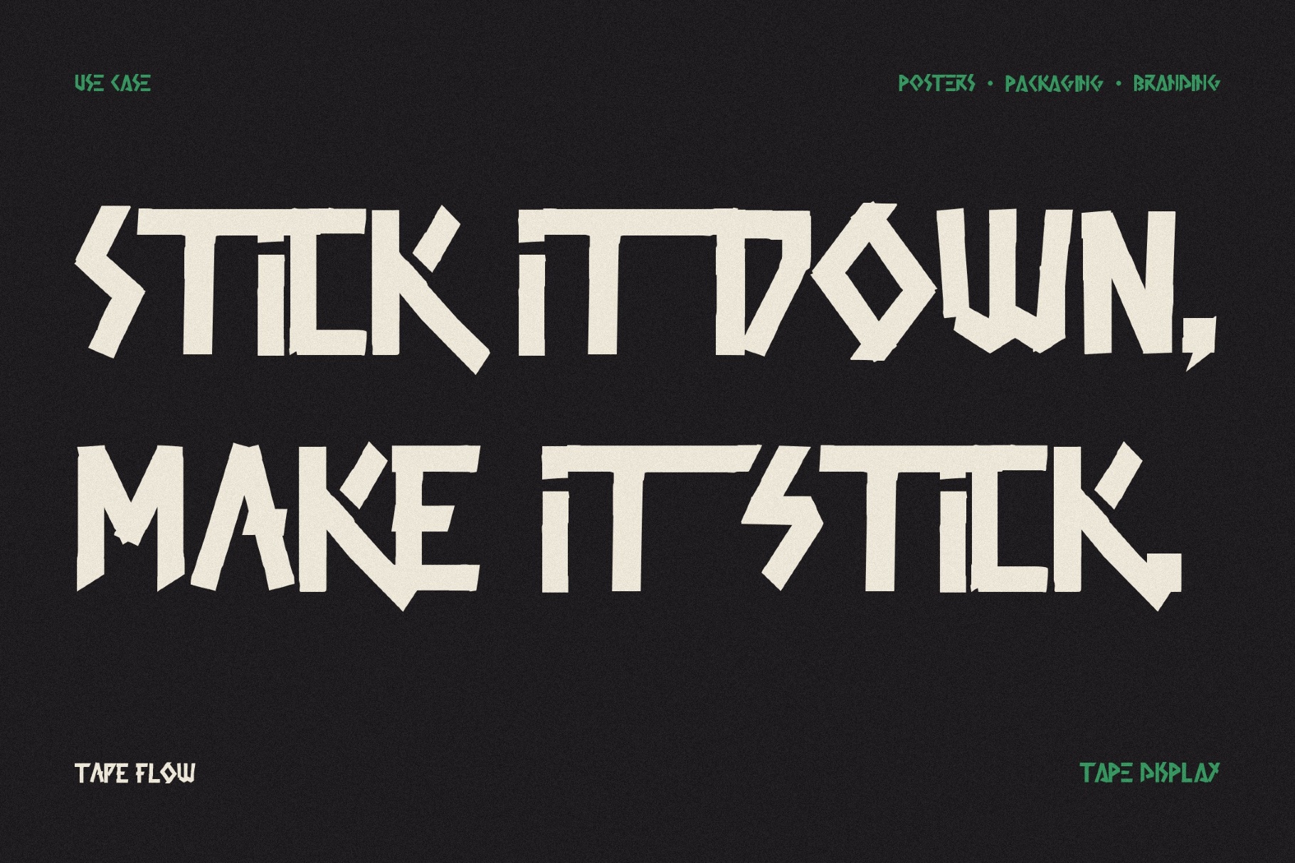 Tape Flow Punk Font