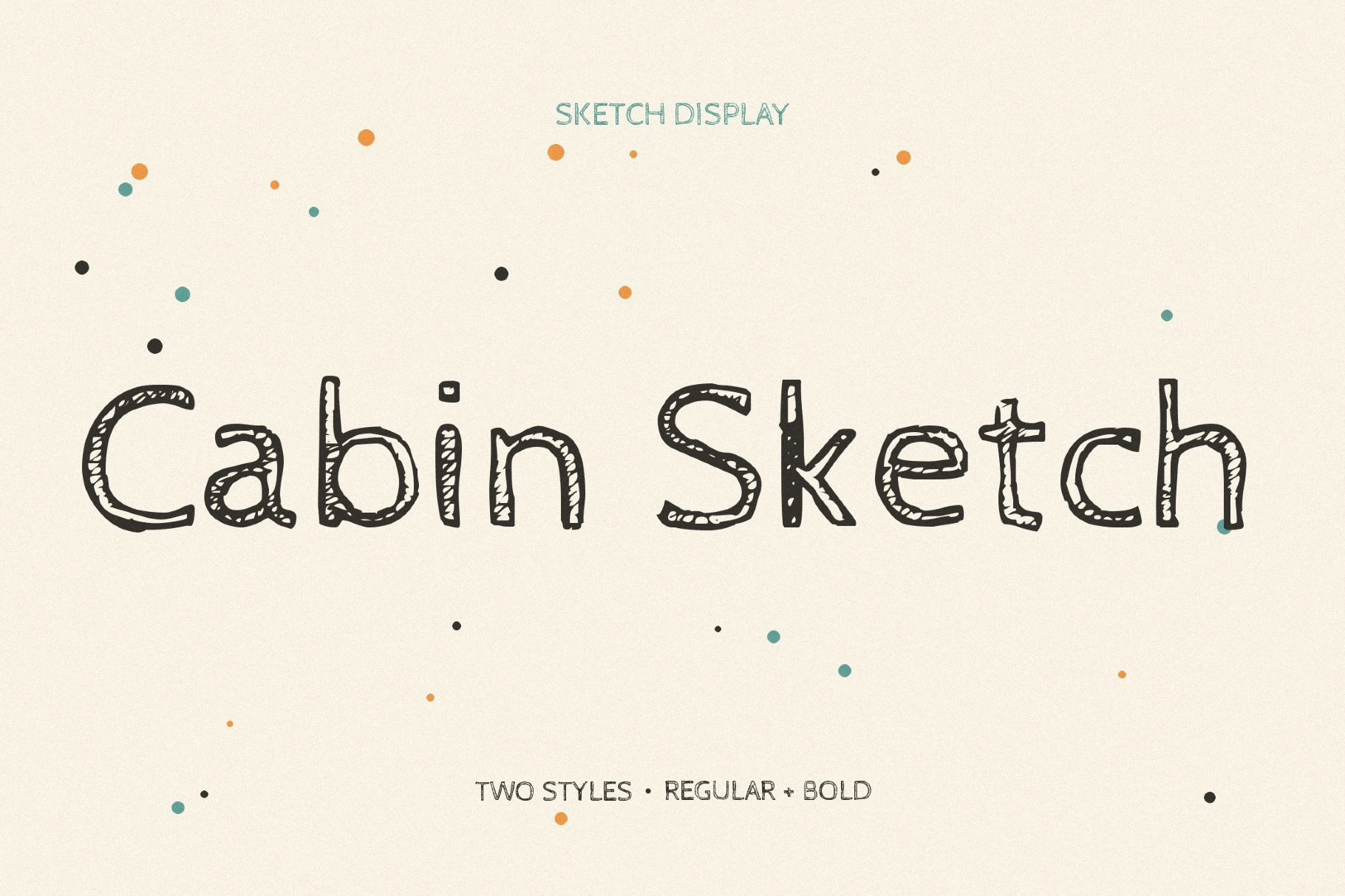 Cabin Sketch Font