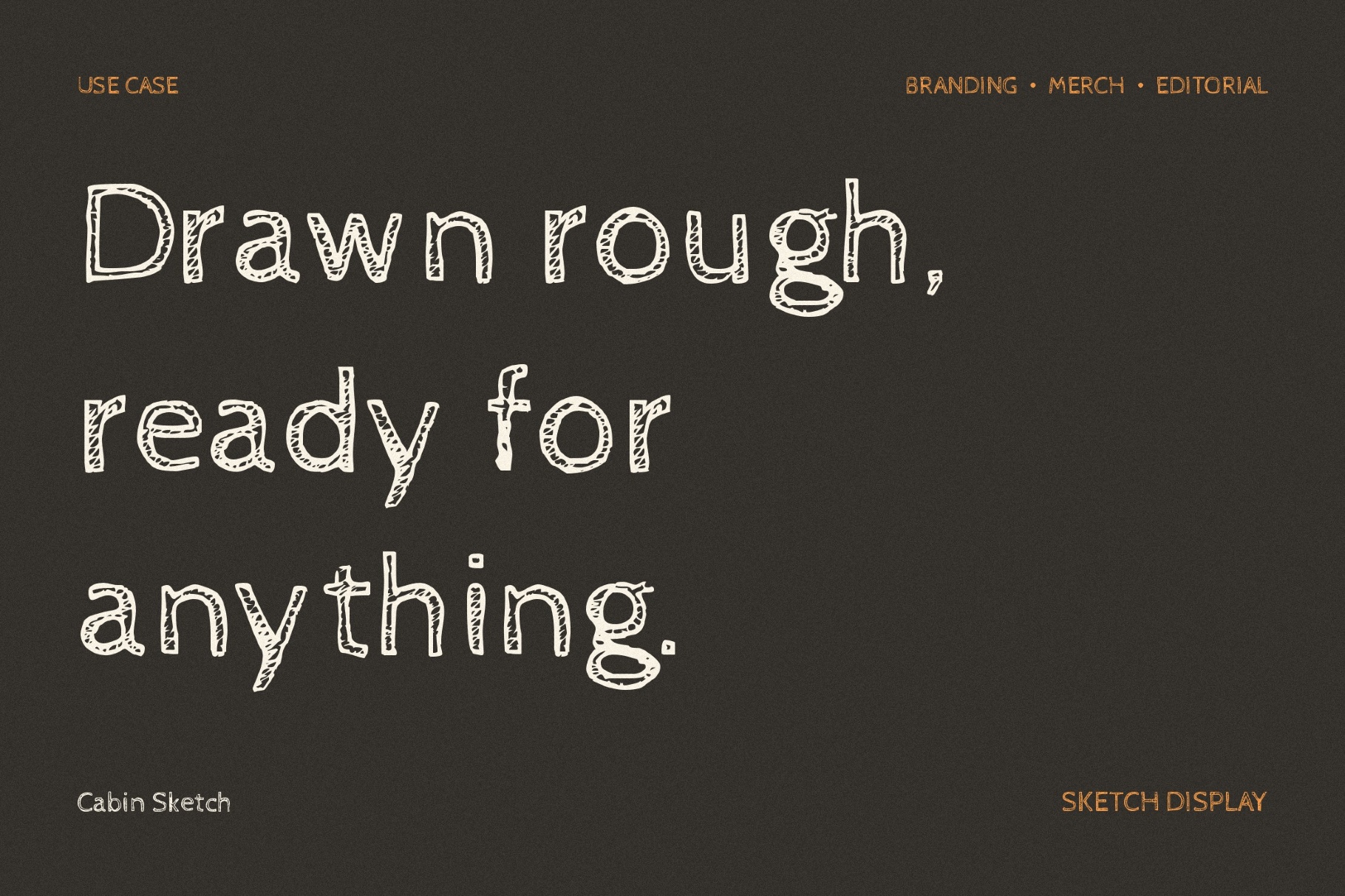 Cabin Sketch Font