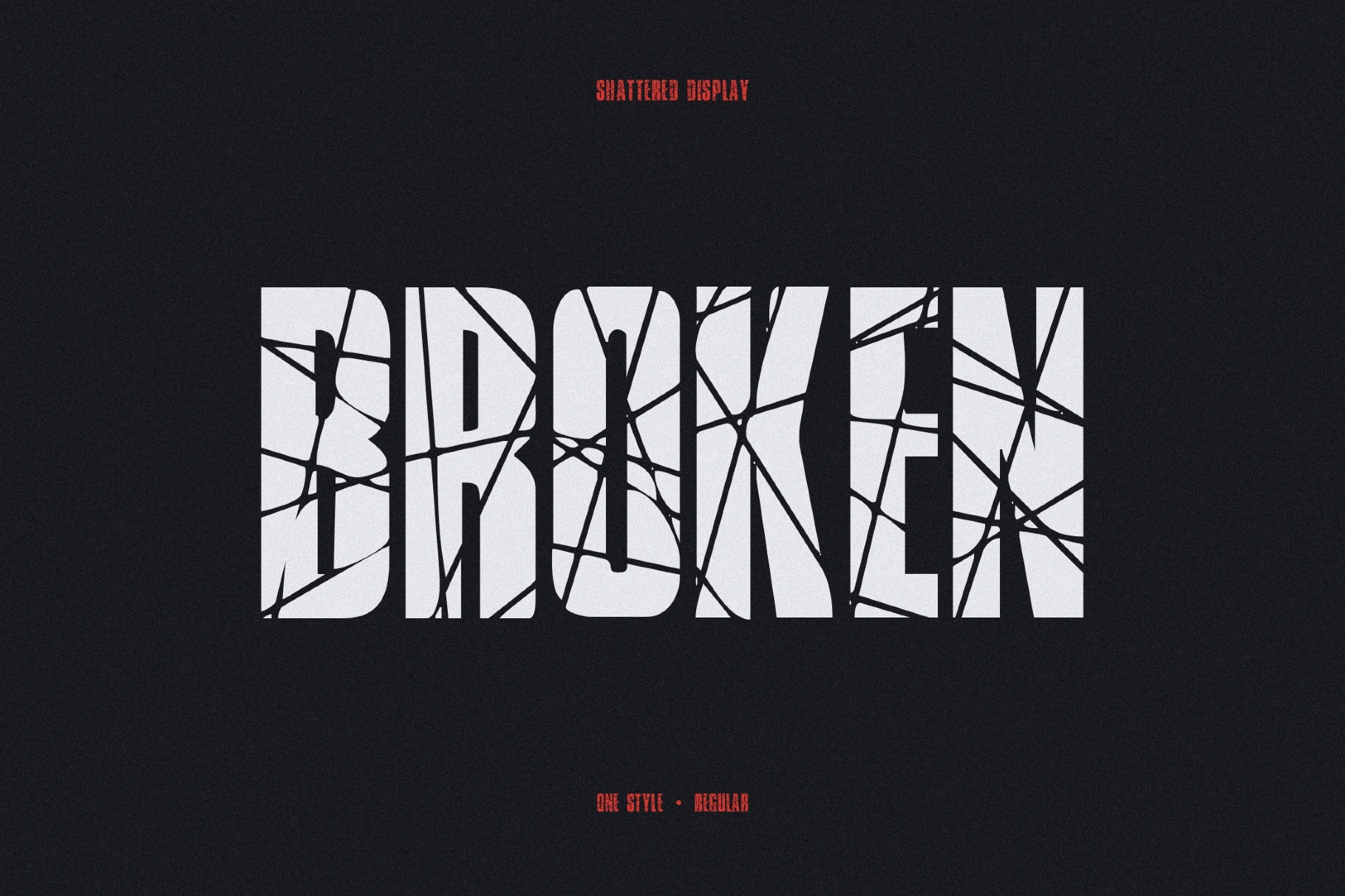 Broken Glass Font