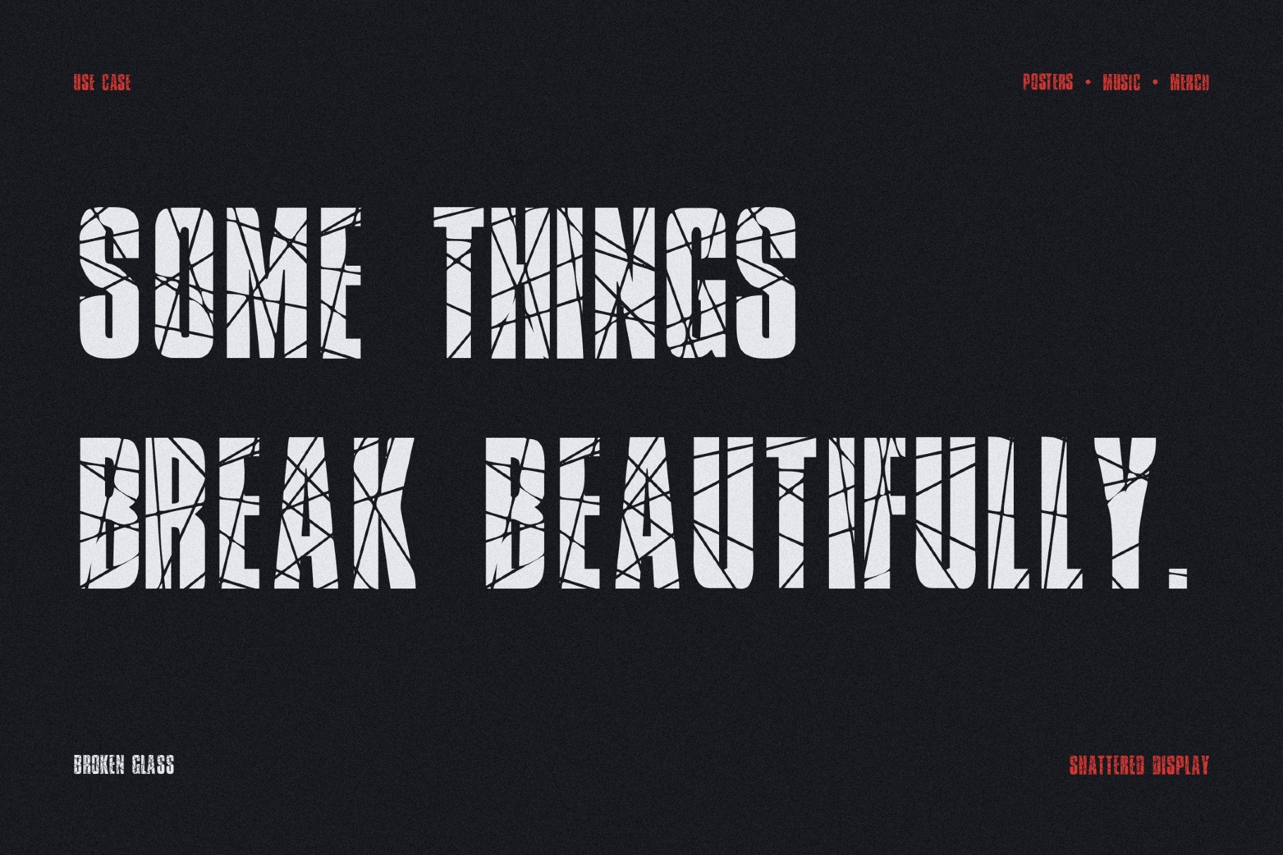 Broken Glass Font