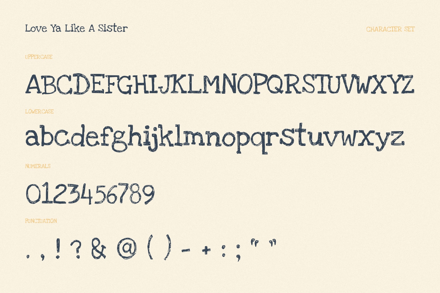 Love Ya Like A Sister - Cartoon Font