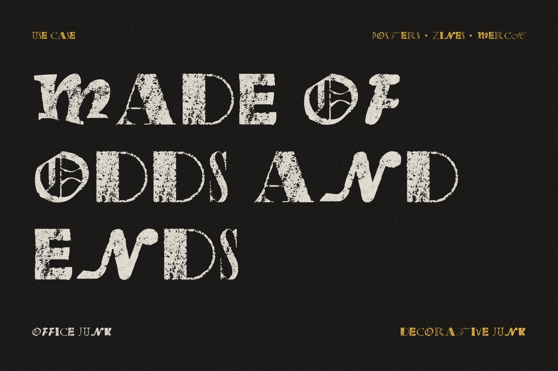Office Junk - Grunge Poster Font