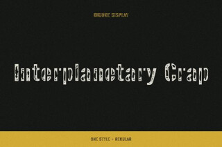 Interplanetary Crap - Grunge Military Font