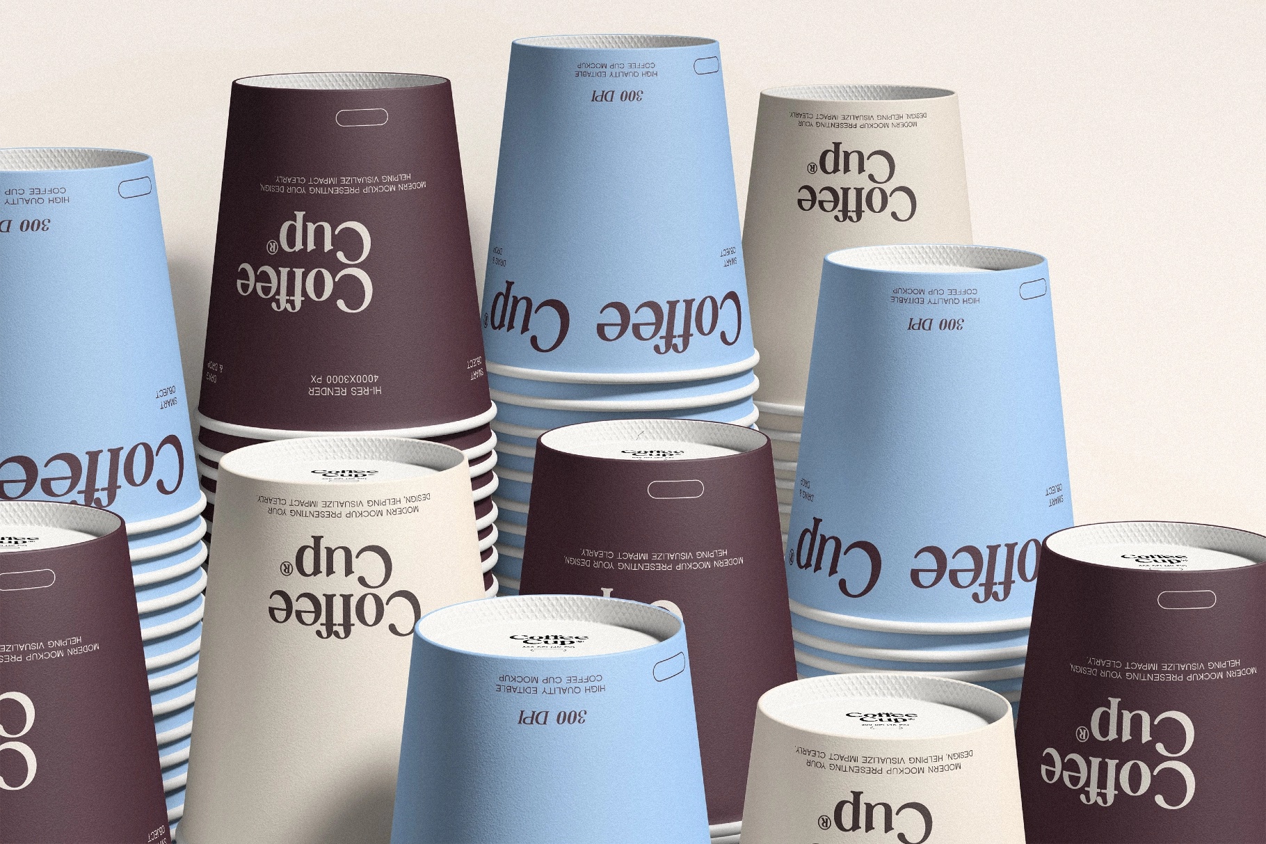 Disposable Paper Cup Mockup