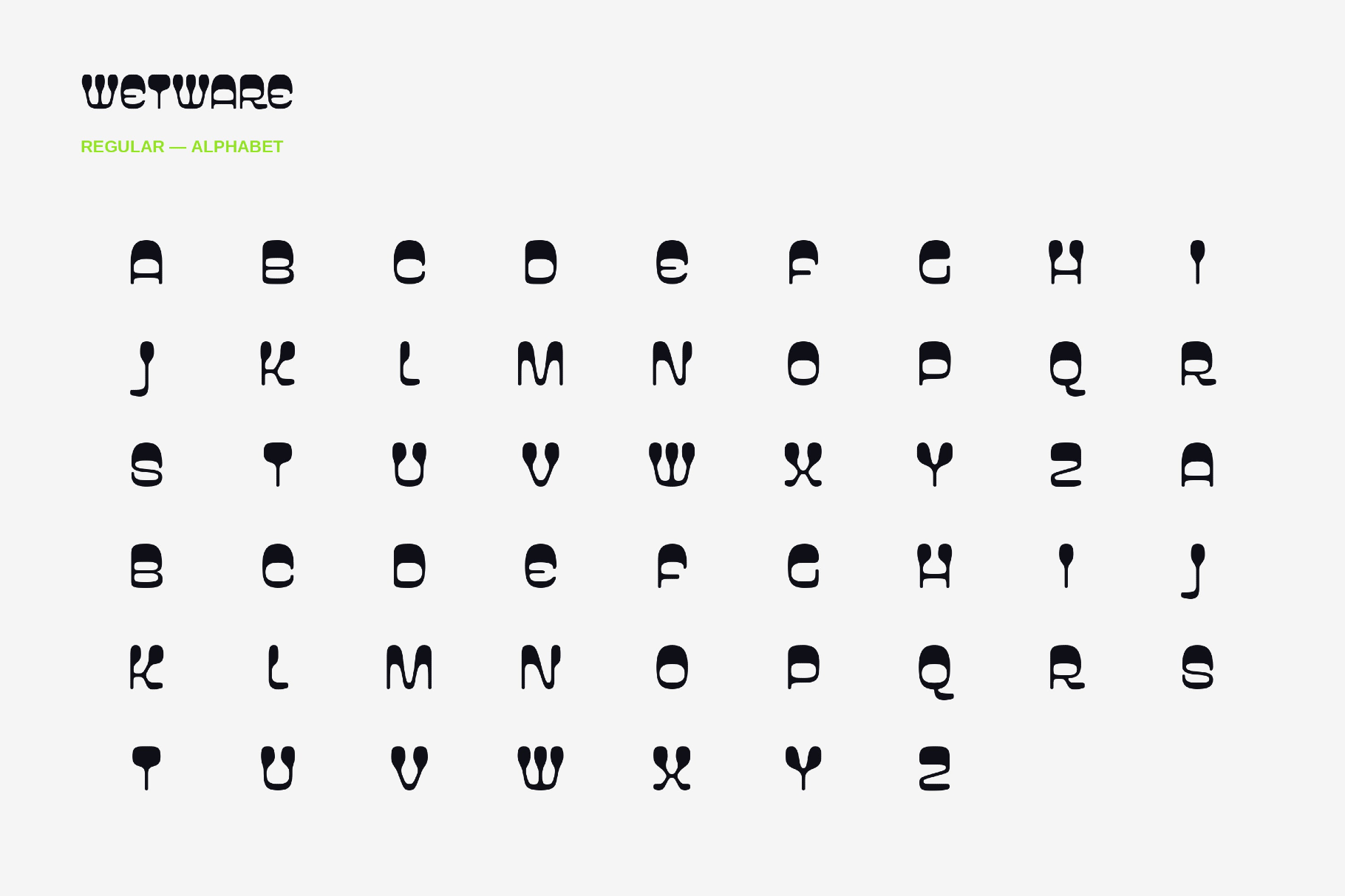 Wetware - Modern Groovy Font