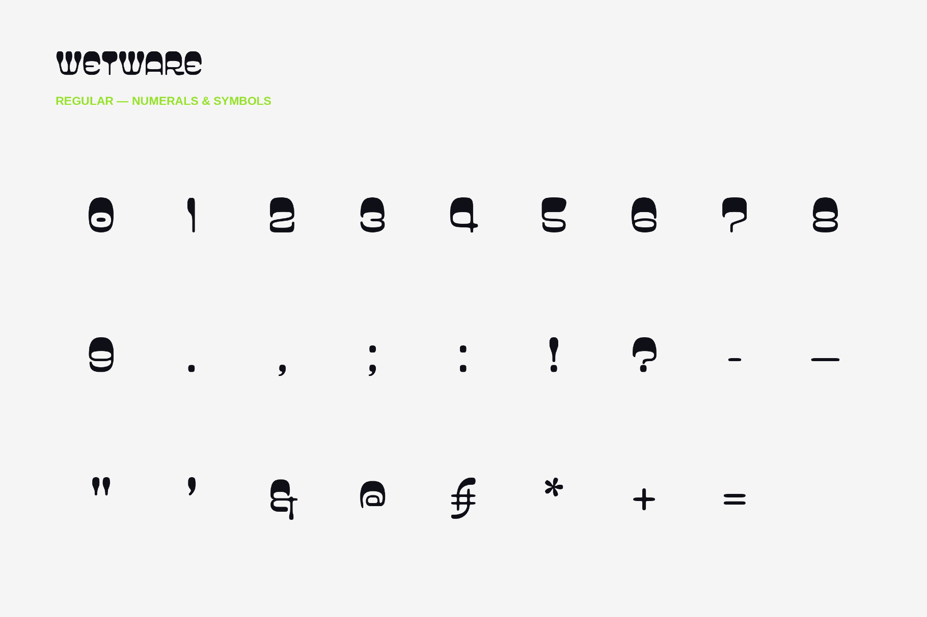 Wetware - Modern Groovy Font
