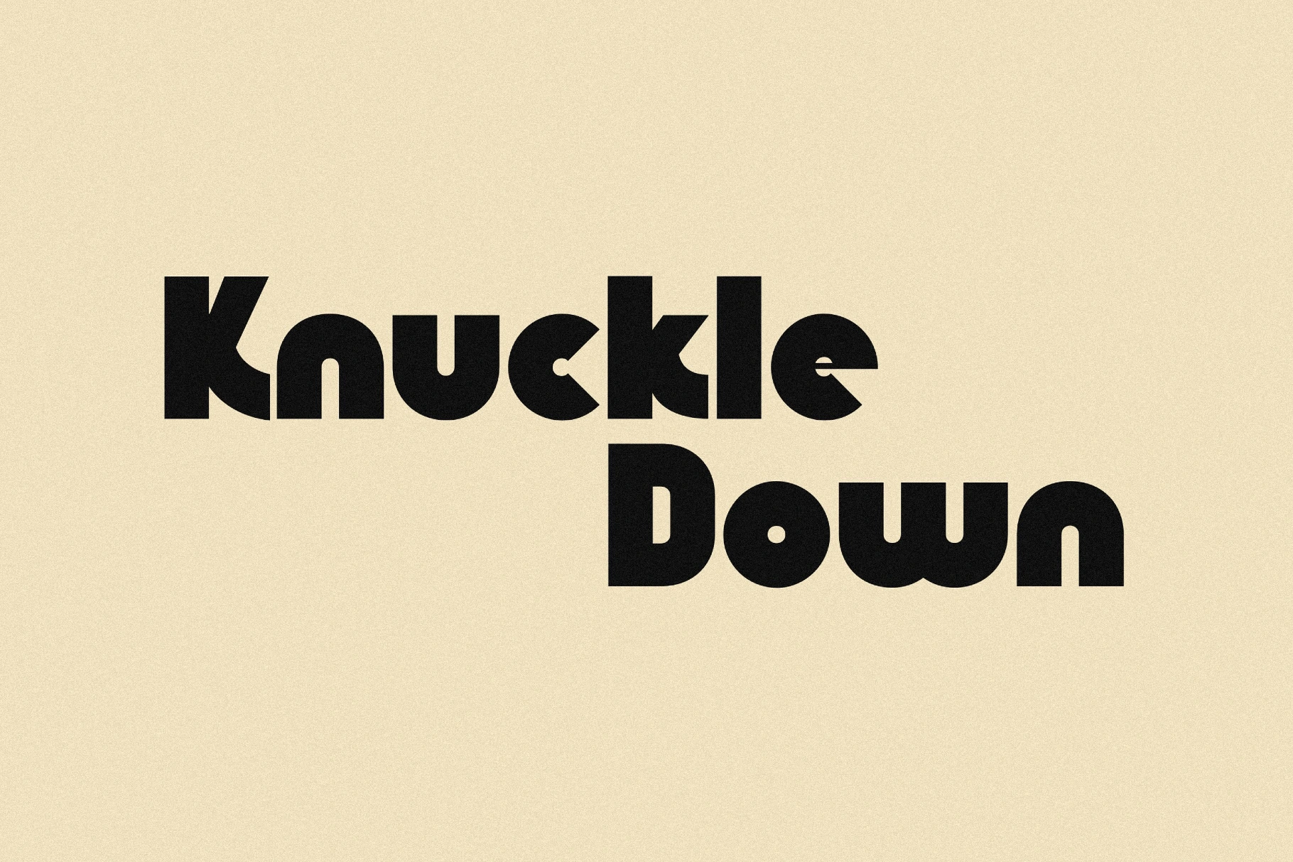 Knuckle Down - Retro Groovy Display