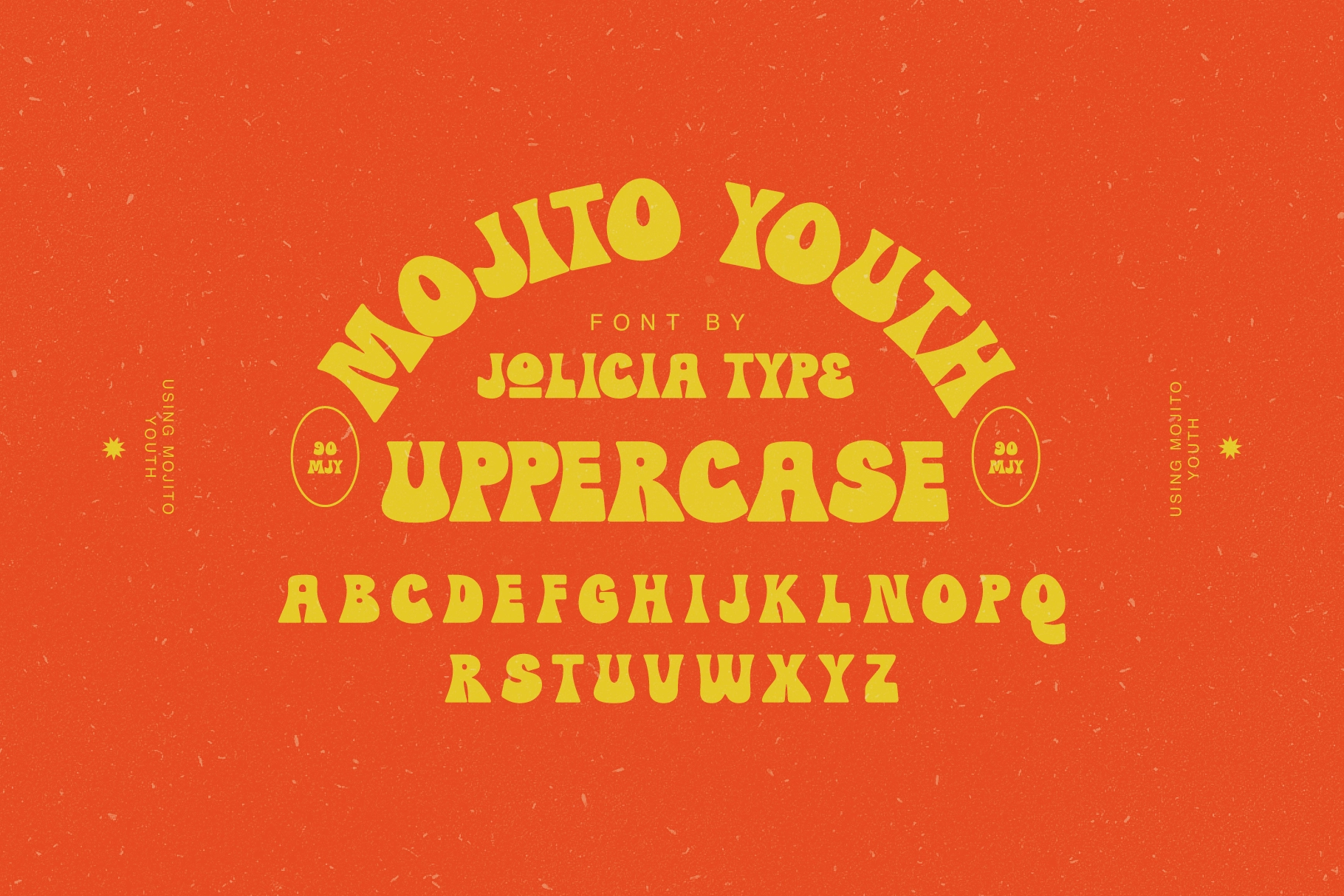 Mojito Youth - Vintage Groovy Display Font