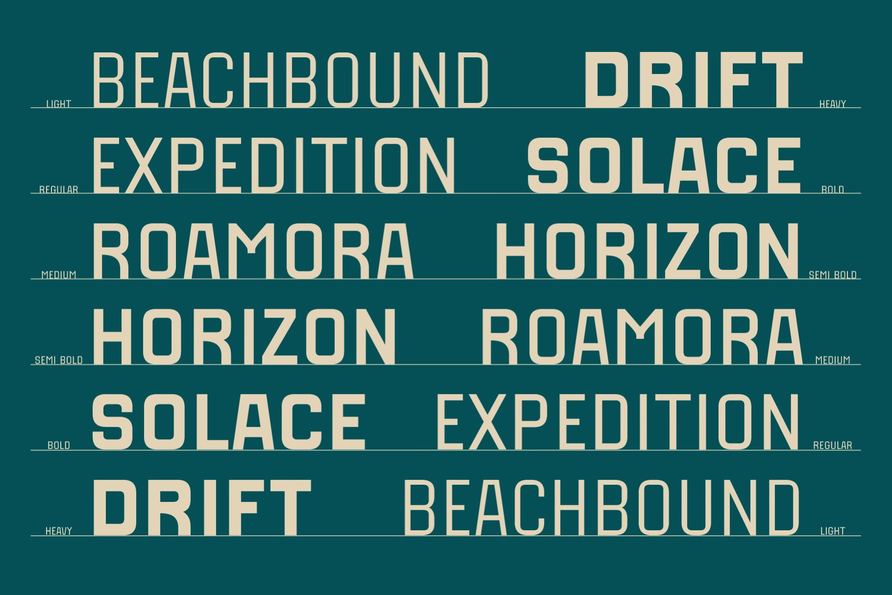 SFC Rimowa - Geometric Sans Font Family