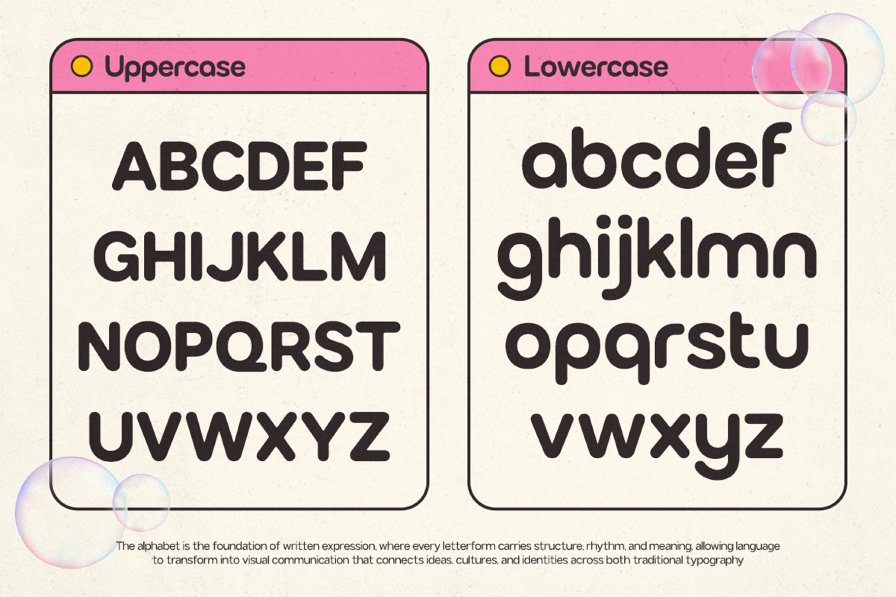 GC Bumble – Rounded Bubble Font