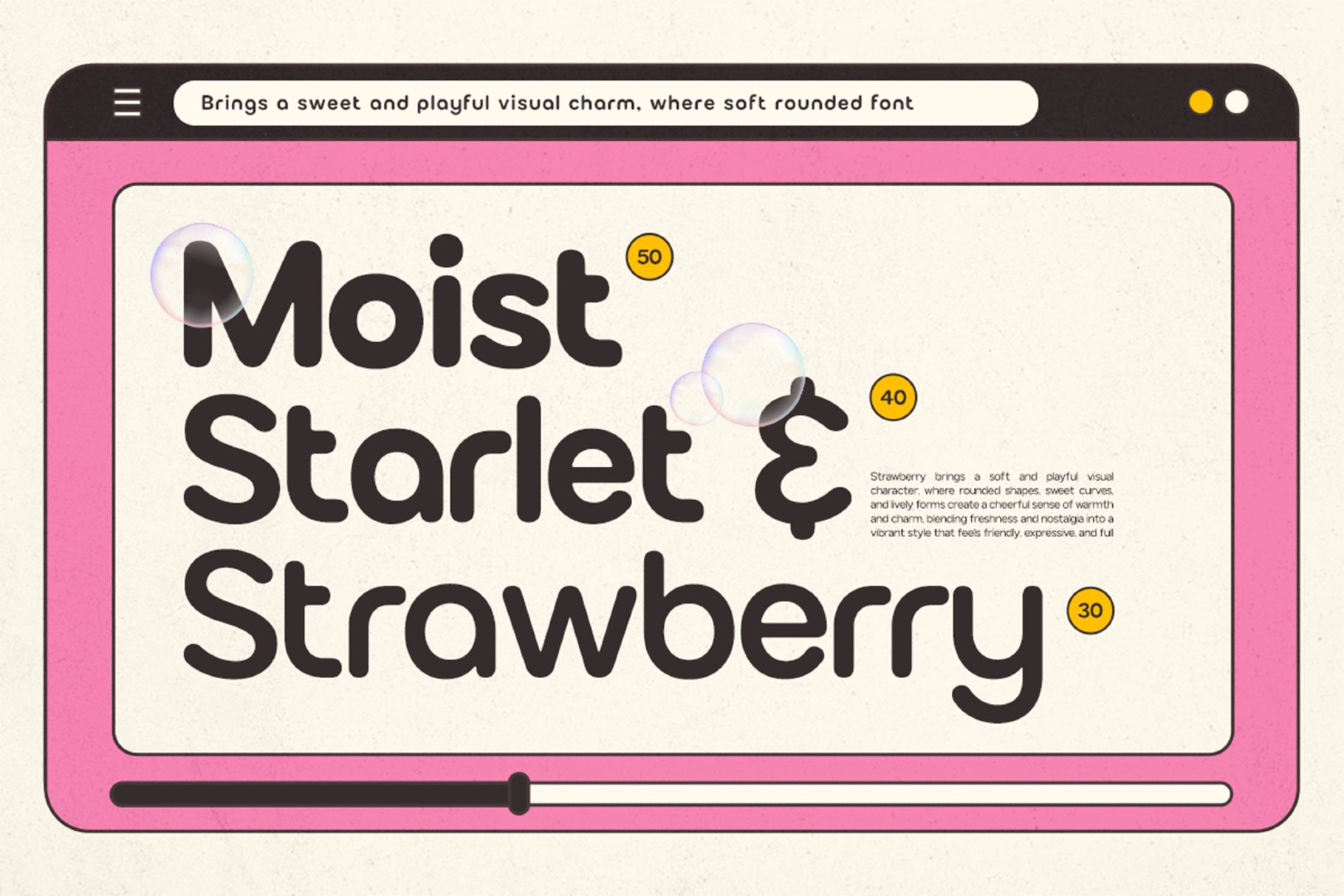 GC Bumble – Rounded Bubble Font