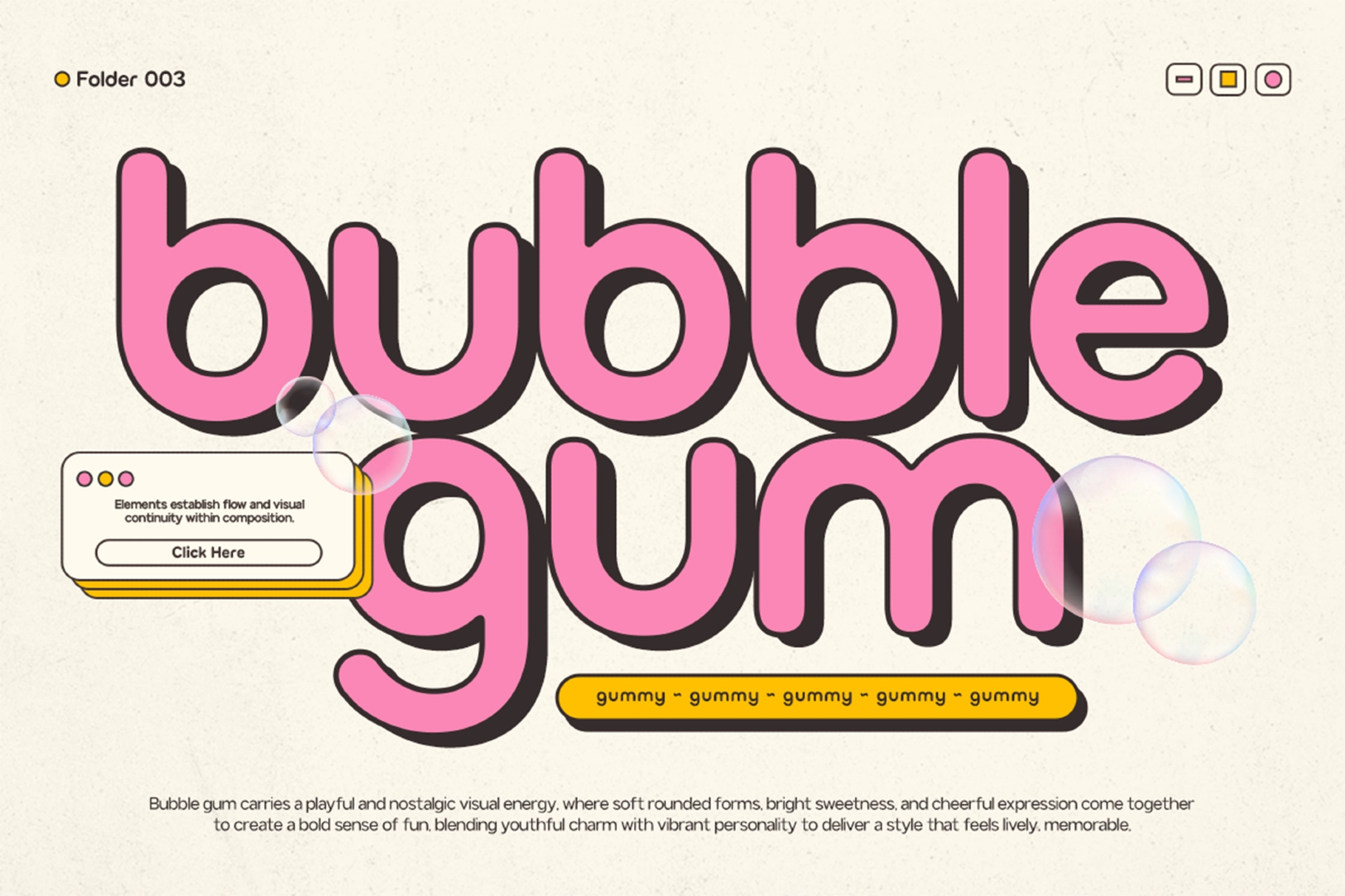 GC Bumble – Rounded Bubble Font