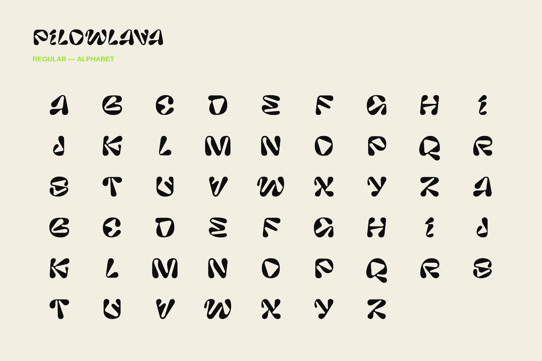 Pilowlava Font Family