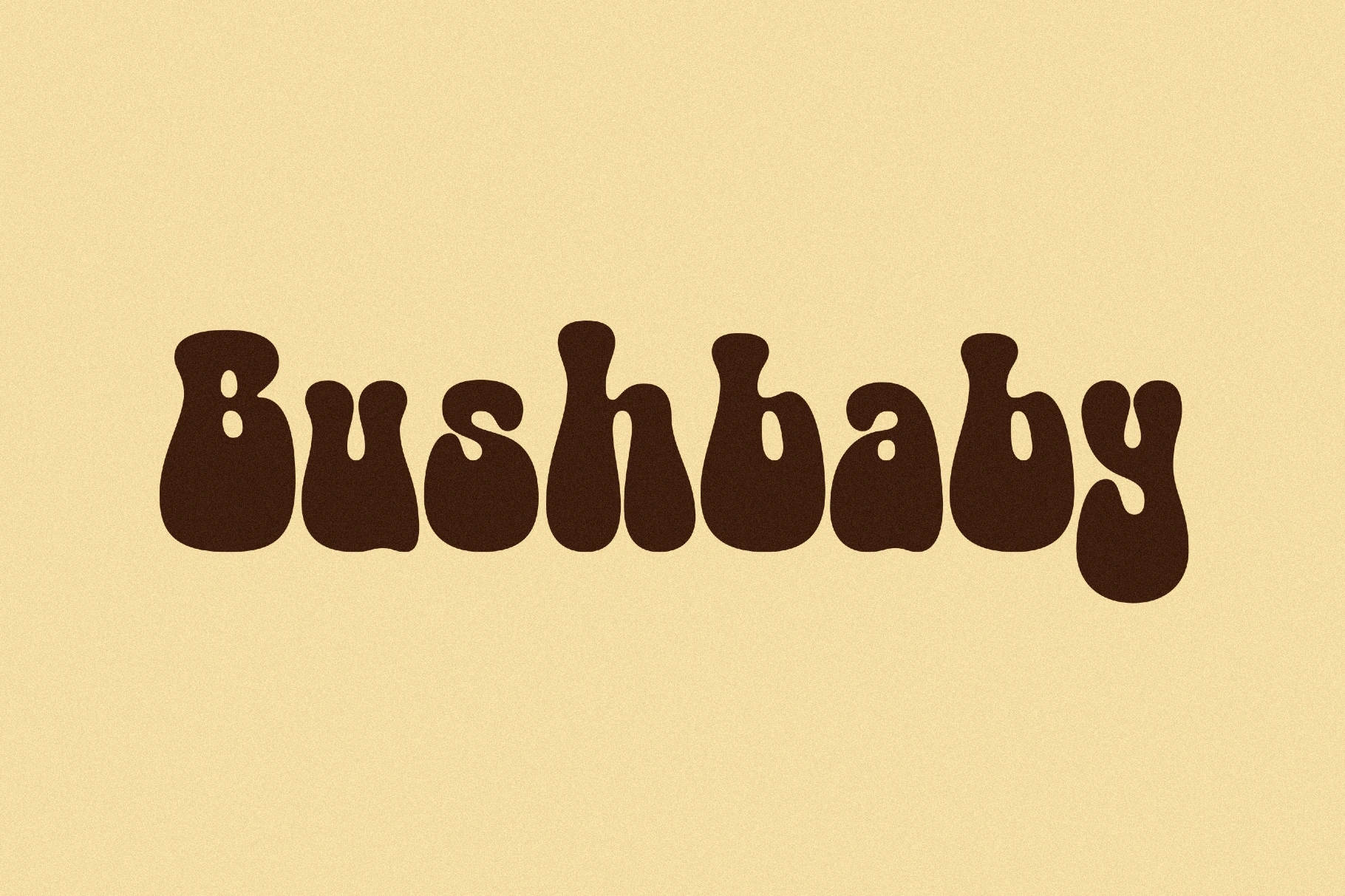 Bushbaby - 70s Groovy Font