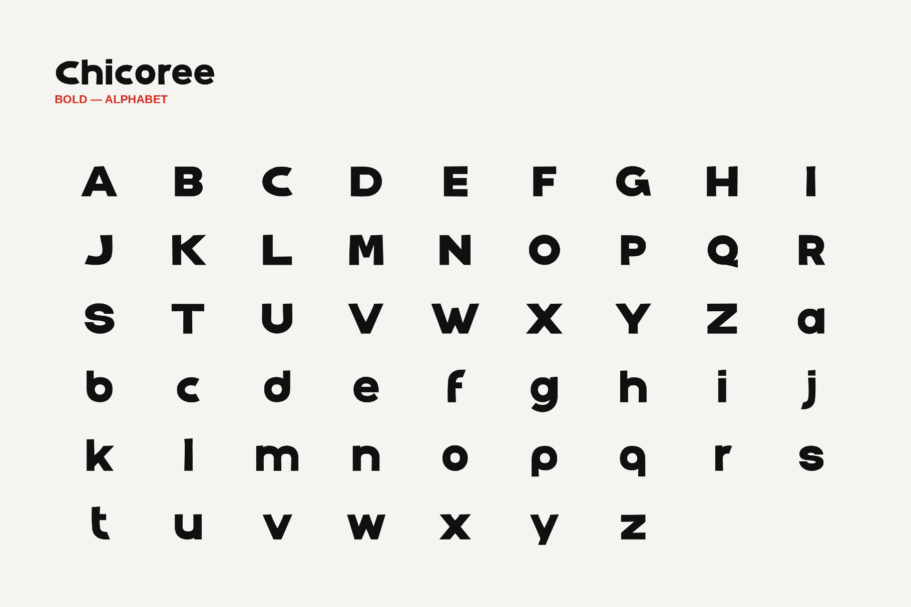 Chicoree - 1950s Font