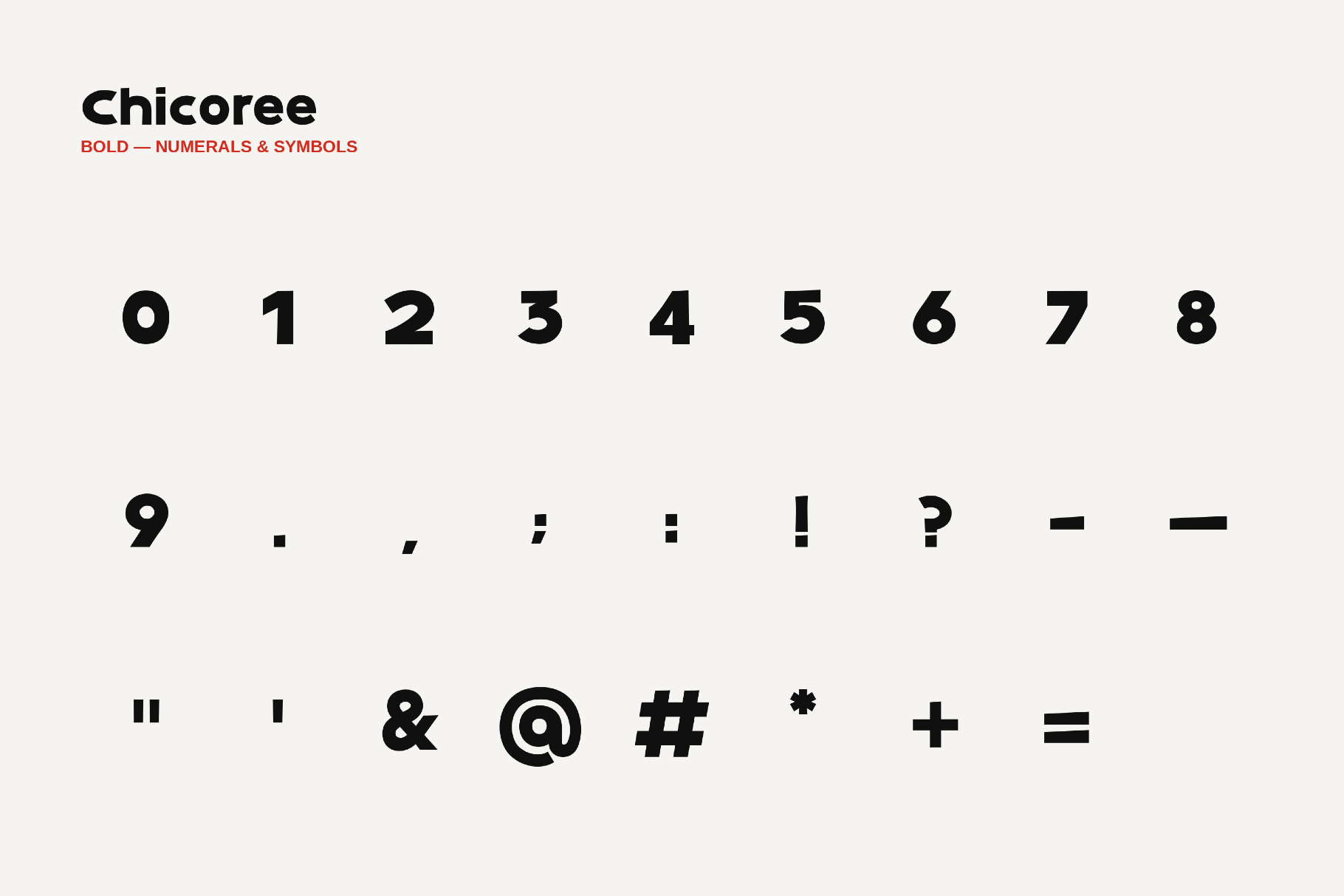 Chicoree - 1950s Font