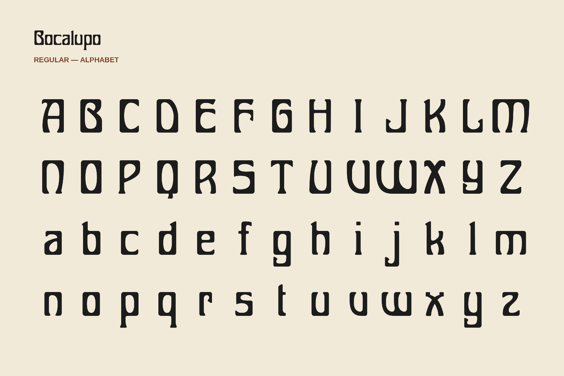 Bocalupo - Groovy Psychedelic Font