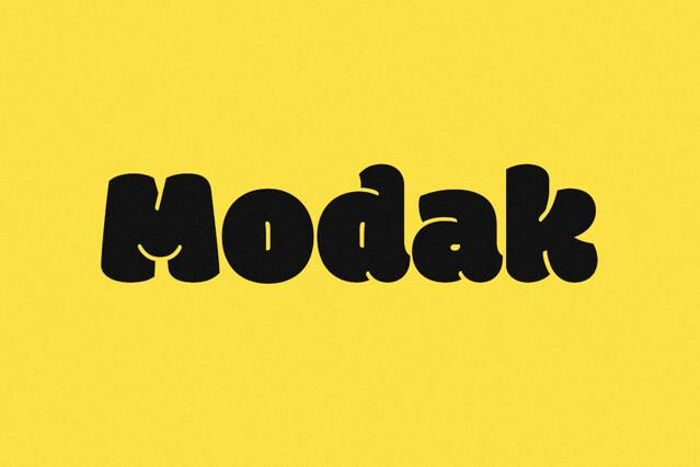 Modak - Bold Cartoon Font