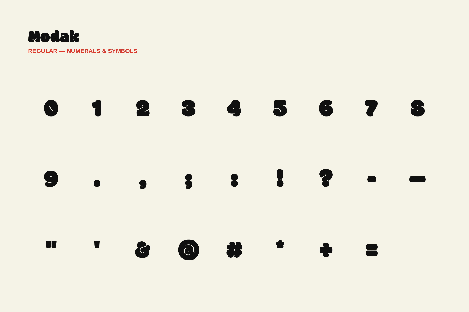 Modak - Bold Cartoon Font