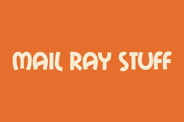 Mail Ray Stuff - Cartoon Font