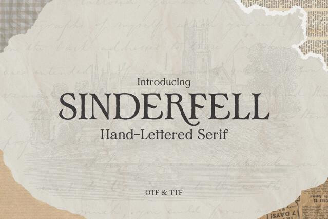 Sinderfell - Vintage Editorial Serif Font
