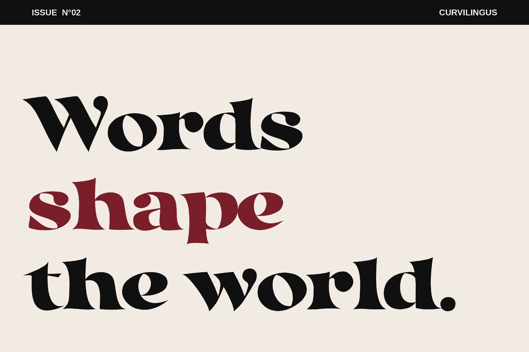 Curvilingus - Retro Poster Font