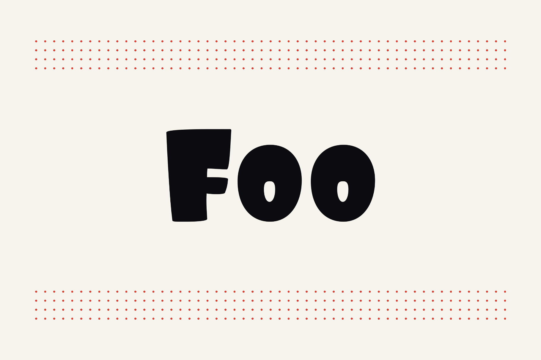 Foo - Funny Groovy Font